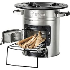 BBQ-Toro Rocket Oven Rocket #2 I Rocket Stove for Dutch Oven, Grill Pans and Much More
