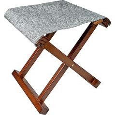 Bo-Camp Brentford Retro Folding Stool, Camping Stool, Wood, 100 kg