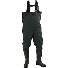 Frogg Toggs Cascades 2-ply Poly/Rubber Bootfoot Chest Wader, Cleated or Felt Outsole