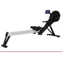 HAMMER airu trenažieris airu ergometrs Rower Aquon Evolution, sudrabs, standarta