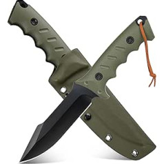 SUNEMY Outdoor Knife Ultra Sharp Hunting Knife Fixed Blade, Perfect Survival Knife with Kydex Sheath, Robust Full Tang Bushcraft Knife, Camping Knife for Hunter Trekking Bushcraft Fishing