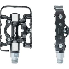 Voxom Touring Pedals Pe18 melni, abas puses (platforma/SPD) Cr-Mo ass, alumīnija korpuss, 718000052, viens izmērs