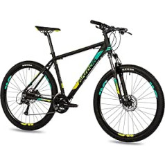 Airtracks 27,5 collu vīriešu kalnu velosipēds Hardtail MTB velosipēds MB.2725 Shimano Acera 21 ātruma pārslēdzējs — rāmja augstums 46 cm un 51 cm — modeļa gads 2024.