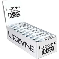 Lezyne 25G CO2 KARTRIDŽI, 30GAB/Kastīte, Pieaugušie, Unisex, Sudrabs, 10x10x10