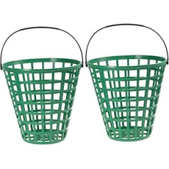 ABOOFAN 2st Golf Korb Metallkorb Golfkorb Aus Kunststoff Aufbewahrungsbehälter Für Golfbälle Aufbewahrungskorb Aus Kunststoff Golfballträger Outdoor-zubehör Stand Plastik Sammeleimer Sport