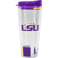 Rico Industries NCAA LSU Tigers Double Wall Insulated Tritan krūze uztur dzērienus aukstus un karstus Ražots ASV