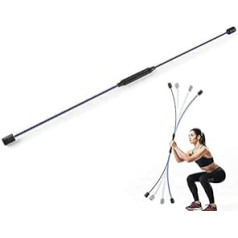 LSDRALOBPOI Pilates Jogas stienis Tremor Bar Fitness Elastīgais treniņu stienis Muskuļu stiprināšana Fitnesa stieņa vibrācijas stienis, ko izmanto jogai un vingrošanai 803 (Krāsa: zila)