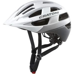 Cratoni Velo-X City veloķiveres izmērs M/L 56-60 cm matēts balts + ielāpi