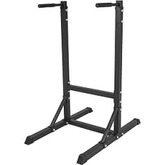 GORILLA SPORTS® iegremdēšanas stacija - 98 x 65 x 125 cm, maksimālā slodze 150 kg, polsterēti rokturi, tērauds, melns vai balts - iegremdēšanas stacija, paraletes, iegremdēšanas stieņi, iegremdēšanas stacija, mērcētājs, iegremdēšanas st