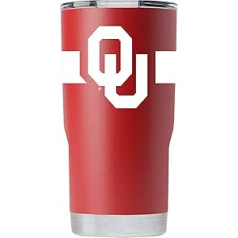 Gametime Sidekicks Oklahoma Sooners 20 oz krūze, sārtināta sarkana 360 grādu