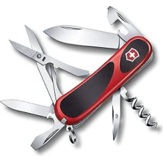 Victorinox pocket knife EvoGrip (14 functions, blade, nail file, bottle opener, scissors), 85 mm, red / black, one size