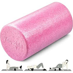 Yes4All EPP Exercise Foam Roller – itin tvirtas didelio tankio putplasčio volelis – geriausiai tinka lankstumo ir reabilitacijos pratimams (12 colių Fuschia Rose)