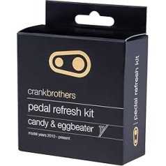 Crank Brothers unisex pieaugušo pedāļu remonta komplekts Ped Refresh Kit Eggbeater/Candy 11, melns, zils