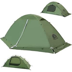 Underwood Aggregator 1-Person Camping Tent - 4 Seasons Waterproof 1 Man Tent with Small Pack Size, Ultralight 1 Person Tent for Winter, Easy Assembly Tent for Outdoors, Hiking, Trekking