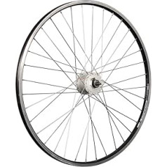 28 collu priekšējā riteņa alumīnija doba loka YAK19 Shimano DH-C3000 rumbas dinamo melna