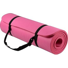 Balance from GoYoga All-Purpose 12 mm Extra Thick High Density Tear with Exercise Mat Carry Strap