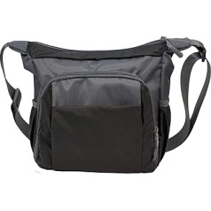 Nupouch Unisex sportiska Crossbody sporta Crossbody soma, ūdensizturīga plecu soma, soma, ceļojumu soma, vidēja, melna