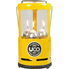 UCO Candlelier Candle Lantern Deluxe — dzeltena (imports no Japānas)