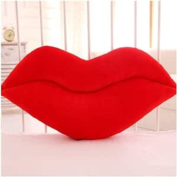 NYKK Travel Pillow Inflatable Neck Pillow Travel Sexy Red Lips Shape Decorative Cushion Soft Plush Toy Sofa Bed Pillow Main Decor Elements Holiday Travel Pillow