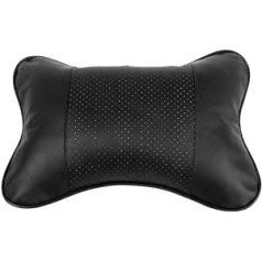 DANDELG Leather Car Neck Pillow Car Seat Head Neck Support Cushion Headrest Cushion Pad