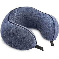 XIXIDIAN Travel Pillow atmiņas putu spilvens, kakla spilvens lidmašīnai, kakla un galvas atbalsta spilvens gulēšanai un automašīnai, obligāti ceļojumu piederumi