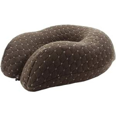 SMSOM Travel Pillow daudzfunkcionāls tīras atmiņas putu kakla spilvens, ērts un elpojošs pārvalks, mazgājams mašīnā, lidmašīnu ceļojumu komplekts