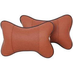 CLCTOIK Car Neck Pillow Leather Car Head Cushion Car Neck Pillow