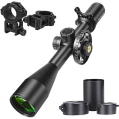 WestHunter Optics HD GEN2 SFIR FFP Precision Shooting Scope 30mm Tube First Focal Level Illuminated Reticle 1/10 MIL Tactical Competition Riflescopes with Zero Stop Tower