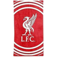 LFC oficiālais Liverpool Football Crest pludmales dvielis (100% kokvilna, 70 x 140 cm)