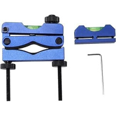 Reticle Levelling System, Universal Rifle Scope Mounting Kit, Aluminium Alloy Cars, Professional Construction Alignment Tool, Maintenance Crosshair Alignment Tool Set, Mounting Level, Blue