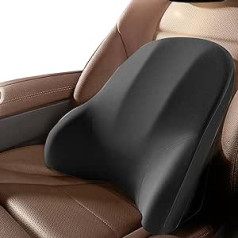 A/V automašīnas kakla spilvens | Ergonomisks kakla un plecu spilvens — dubults ieliekts atbalsta spilvens kaklam, ergonomisks dizains, mīksts ceļojumu spilvens gulēšanai un atpūtai automašīnā un birojā