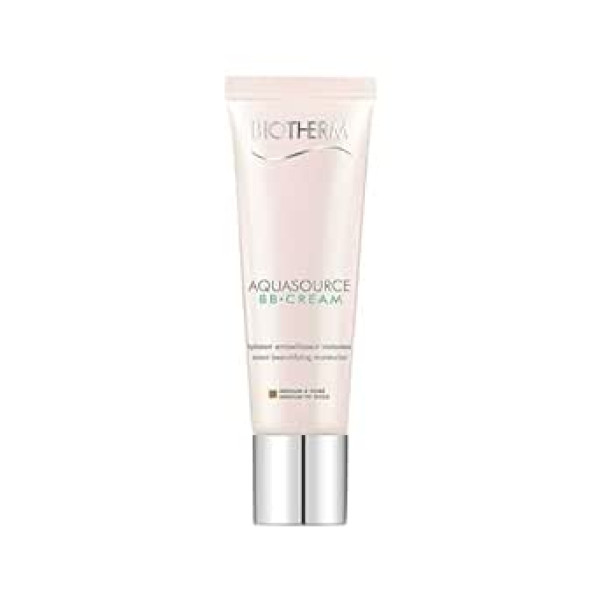 Biotherm Aquasource BB Cream Medium, Дневной крем темного оттенка с жизненным планктоном, питательный крем с увлажняющим эффектом и SPF15, для оптимального ц