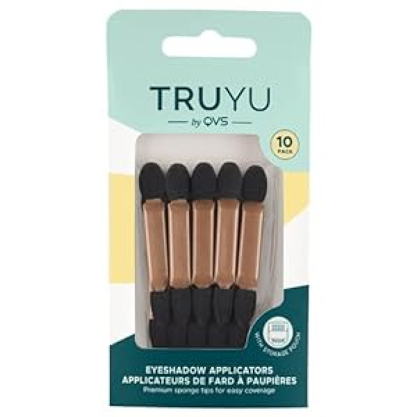 QVS Eyeshadow Applicators Brush Sponge Tips Pack of 10