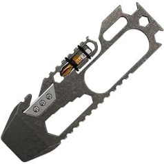 Canku C1121 EDC Titanium Multitool lauznis Skrūvgriezis Uzgriežņu atslēgas rīks EDC Gear Atslēgu piekariņu rīki āra kempinga pārgājieniem (sudrabs)