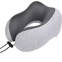 QSWL ceļojumu spilvens, ceļojumu kakla spilvens izgatavots no ērta Memory Foam auduma putu ceļojumu spilvena, mājās un birojā (krāsa: C, izmērs: 29X25X15CM)