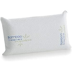 Memory Foam Travel Pillow with Bamboo Fibre Outer Cover 43 x 21 x 12 cm