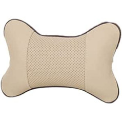 DANDELG 1 x leather universal car headrest car neck cushion.