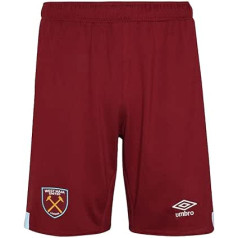 Umbro 2023-2024 West Ham mājas šorti (Claret) - Kinder