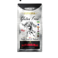 Biofeed euphoria gf dogs small&mid beef 12kg