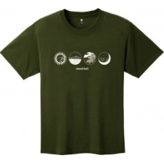 Krekls WICKRON T-Shirt MOUNTAIN SCENES M Dark Green