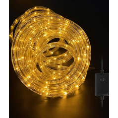 Ansobea āra gaismas caurule 40 metri 960 LED gaismas caurule ārā iekštelpās 8 režīmi Gaismas caurule Ziemassvētku pusei Ūdensizturīga āra pasaku gaisma Silti balta