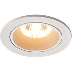 SLV NUMINOS® DL S / LED iegremdējamā griestu gaisma / Prožektors / Iebūvējamā gaisma / Iekštelpu apgaismojums / IP20 / IP44 2700 K 8,6 W 720 lm Balta 55 grādi