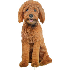 Collections Etc Realistischer Goldendoodle-Gartenstecker für den Außenbereich, keine Größe