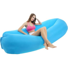 ZTOONE Piepūšamais dīvāns Air Sofa Air Bag, Air Lounger, kompakts, ūdensizturīgs, pārnēsājams, kempinga sīkrīki pludmalei, brīvdabas, kempingam, pārgājieniem, piknikam (rozā)