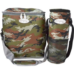 XXXL Camouflage-Tasche, 22 l, isolierte Lunchtasche, Militär-Kühltasche und 2 l, Kühltasche, Picknicktasche, 3 Schichten, Kühltasche, Angeln, Camping, Jagd, Gefrierbeutel, Lebensmittel, Wasser,