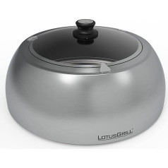 LotusGrill Classic DK-SG-34 Nerūsējošā tērauda grila vāks Integrēts termometrs Viegli lietojams