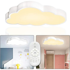 UISEBRT LED griestu gaisma Mākoņi Griestu gaisma Bērnu istaba 48 W Ultra plānas, dimmable Creative Cloud Lamp ar tālvadības pulti bērnu istabai Guļamistaba Dzīvojamā istaba