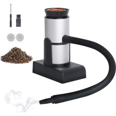 Flpeekash Infuser Tragbare Molekulare Küche Räuchern Lebensmittel Kaltgenerator Fleischverbrennung Räucherkammer Kochen für BBQ Grill, B