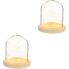 OSALADI 2st Feuerbaum-silbernes Blumen-nachtlicht Kuscheltier Hängematte Dekorationen Tischlampe Rose Ölwanne Led-schreibtischleuchte Geschenk Lampe Vase Lampen Geschenk Licht Glas Drinnen