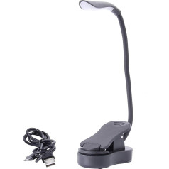 SOLUSTRE Leselichtclip Wiederaufladbar Led-schreibtischlampen Leselicht-Clip Wiederaufladbare Tischlampe Schreibtischlampe Geführt Buchlampe Zum Lesen USB-leselampe Flexibel Lernlampe